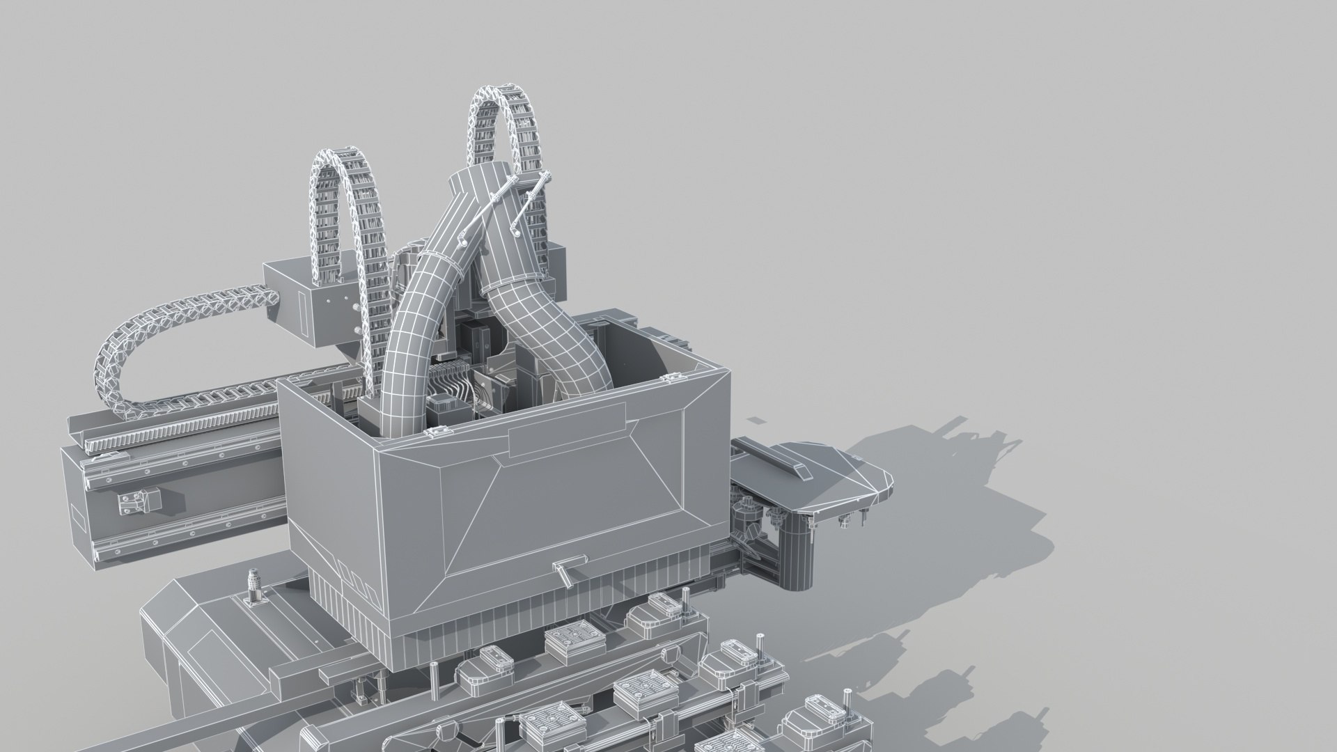 CNC Machining Center 3D Model - TurboSquid 2277590