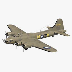 3D model memphis belle b17
