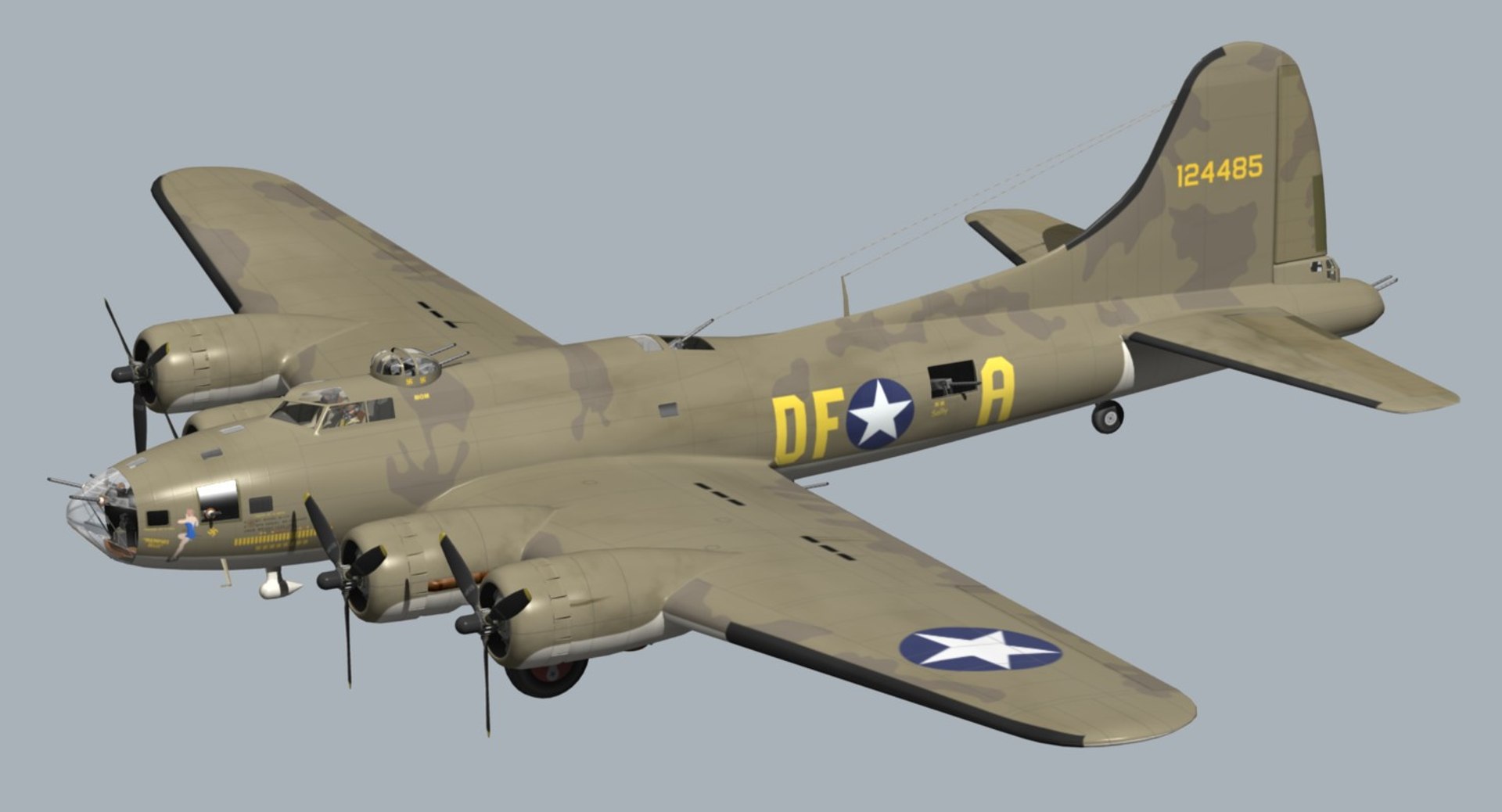 3D Model Memphis Belle B17 - TurboSquid 1284816