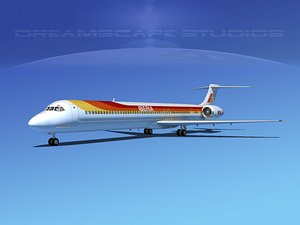 3d model of mcdonnell douglas md-80