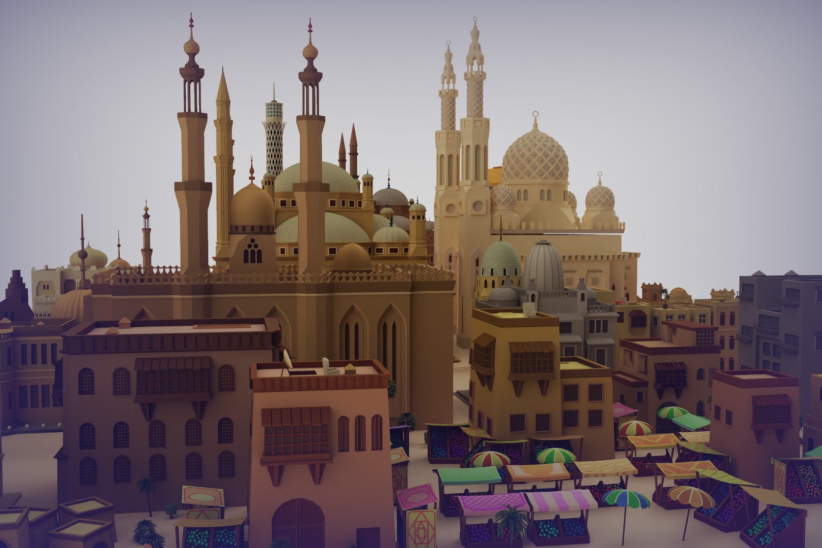 Mosque Cairo 3D Model - TurboSquid 1518145