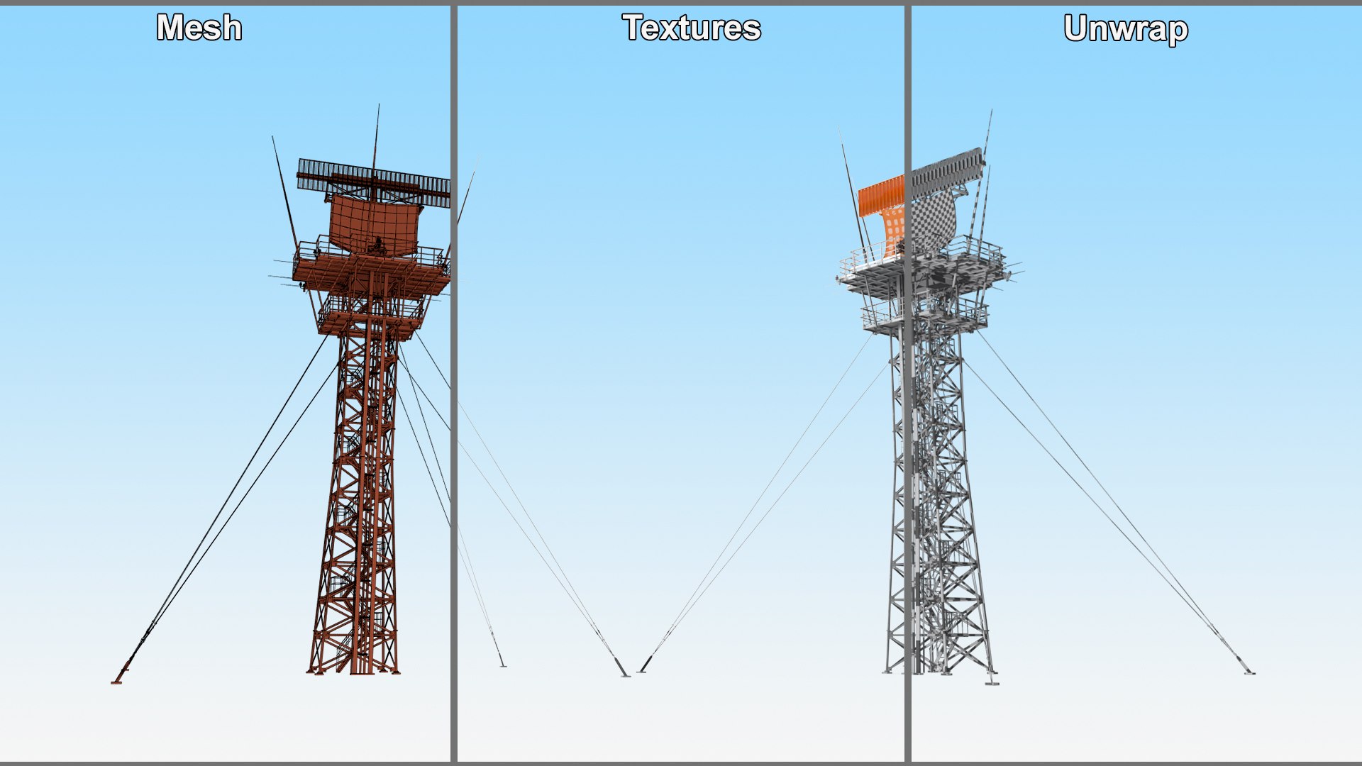 3D Airport Surveillance Radar model https://p.turbosquid.com/ts-thumb/nE/Fa9YL7/jd/airportsurveillanceradarmb3dmodel014/jpg/1726576122/1920x1080/fit_q87/945fa561b40a11471772a5ec7382f9f0f2e4535b/airportsurveillanceradarmb3dmodel014.jpg