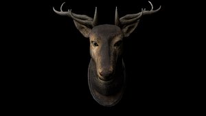 3D deer head model