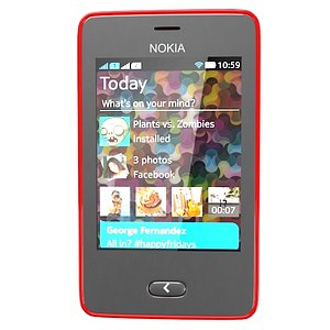 3d model of nokia asha 501