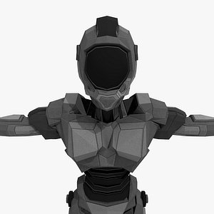 cyborg 3D model