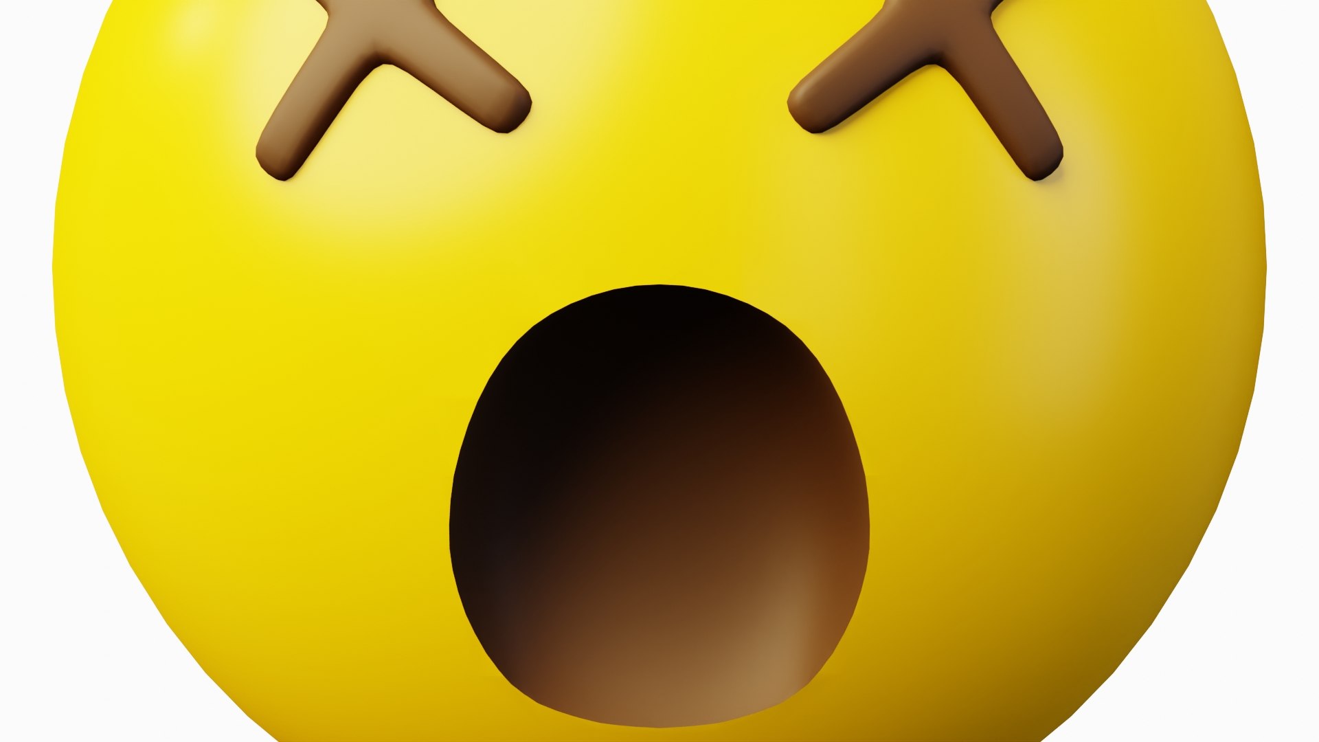 3D Model Faint Or Dead Face Emoticon Emoji Or Smiley - TurboSquid 2114042