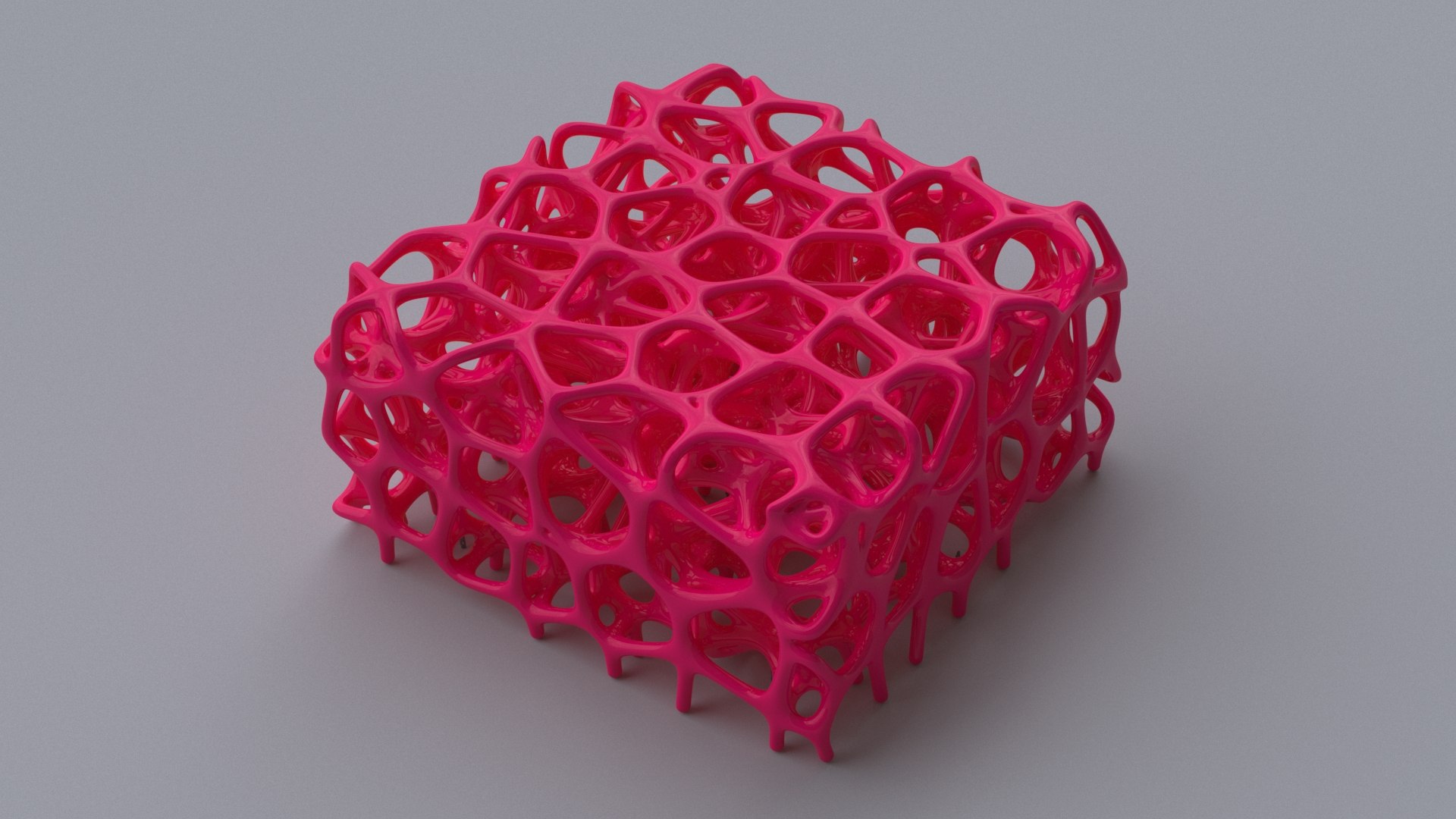 Parametric Voronoi-02 Organic Cube Pavilion 3D Model - TurboSquid 2424086