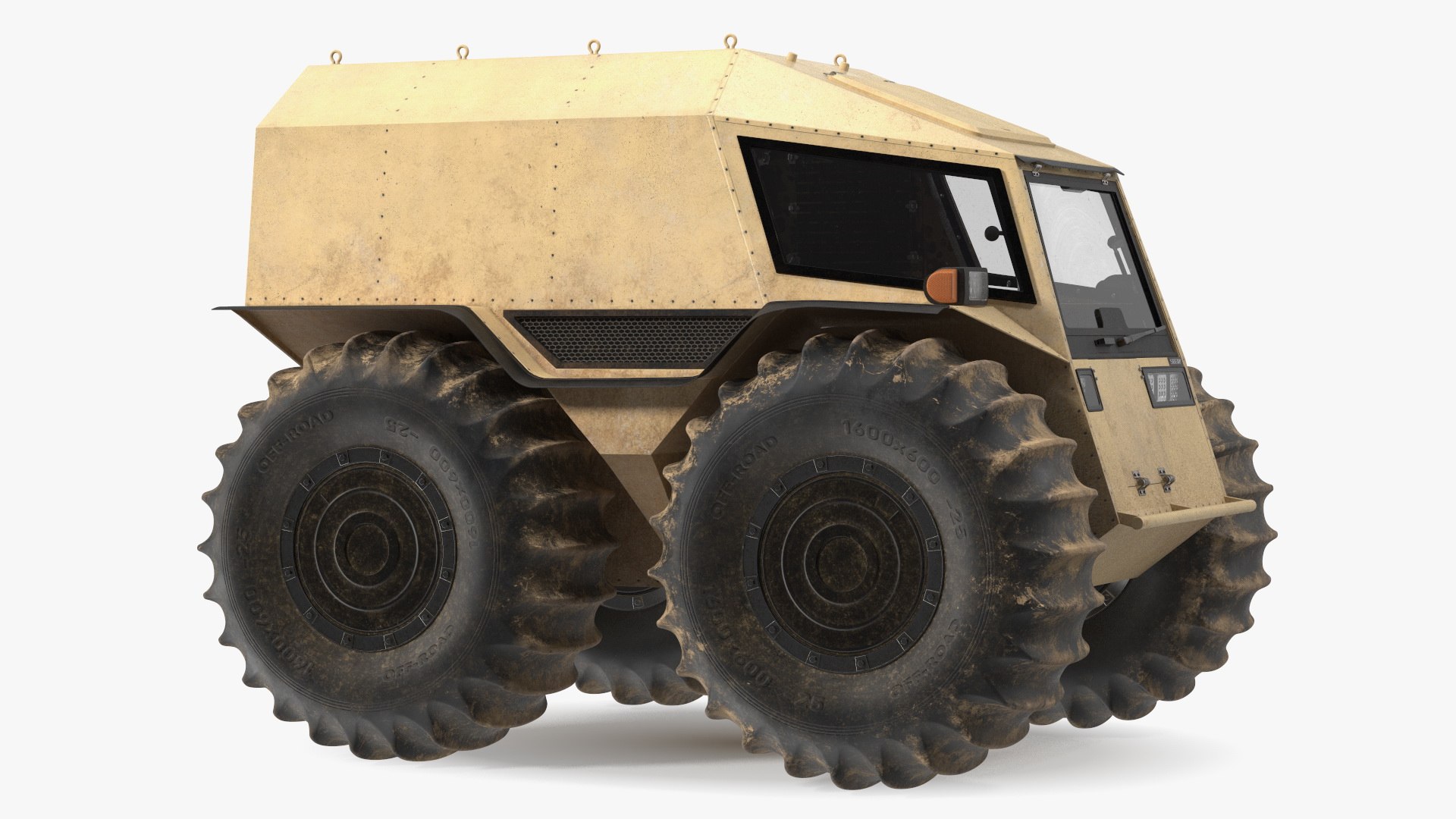 Amphibious Sherp ATV Dirt 3D model preview