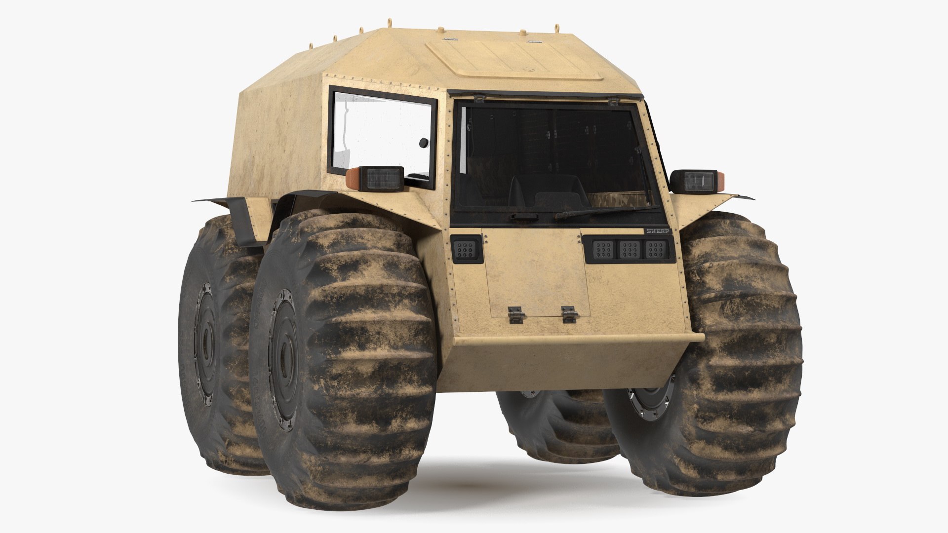 Amphibious Sherp ATV Dirt 3D model https://p.turbosquid.com/ts-thumb/nE/YWqIMH/pp/amphibioussherpatvdirtvray3dmodel013/jpg/1702091003/1920x1080/fit_q87/3a815ec98450afe249d885f0b21ce6681bc55ec8/amphibioussherpatvdirtvray3dmodel013.jpg