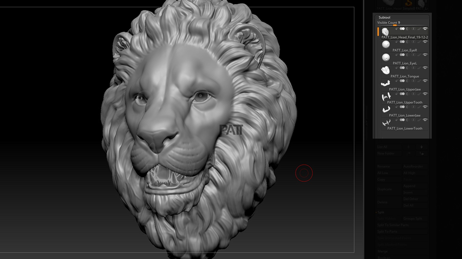 3D lion stare sculpture head model https://p.turbosquid.com/ts-thumb/nE/dhSotD/iGvuoUZG/pattlionhead03/jpg/1576896388/1920x1080/fit_q87/1966f13f9b0ca8787c312bf518caf6529f503c02/pattlionhead03.jpg