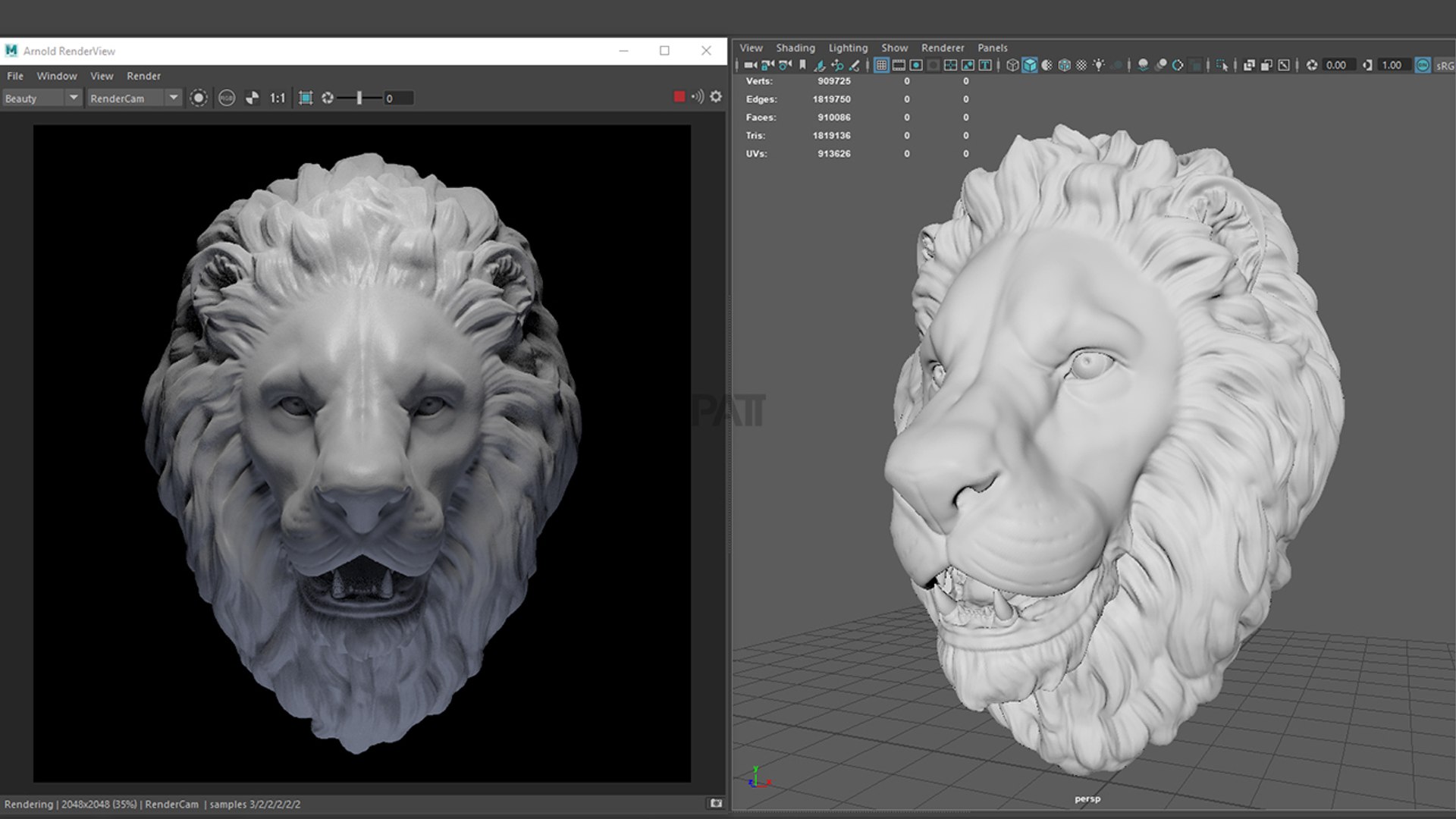 3D lion stare sculpture head model https://p.turbosquid.com/ts-thumb/nE/dhSotD/v2UBRSTJ/pattlionhead06/jpg/1576855830/1920x1080/fit_q87/b83f42af1a7b68985bdc98c1dffd42047f6b466d/pattlionhead06.jpg