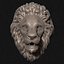 Lion Head Sculpture Stare