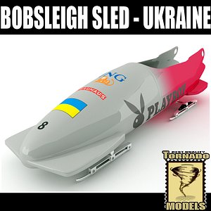 bobsleigh sled - ukraine 3d max