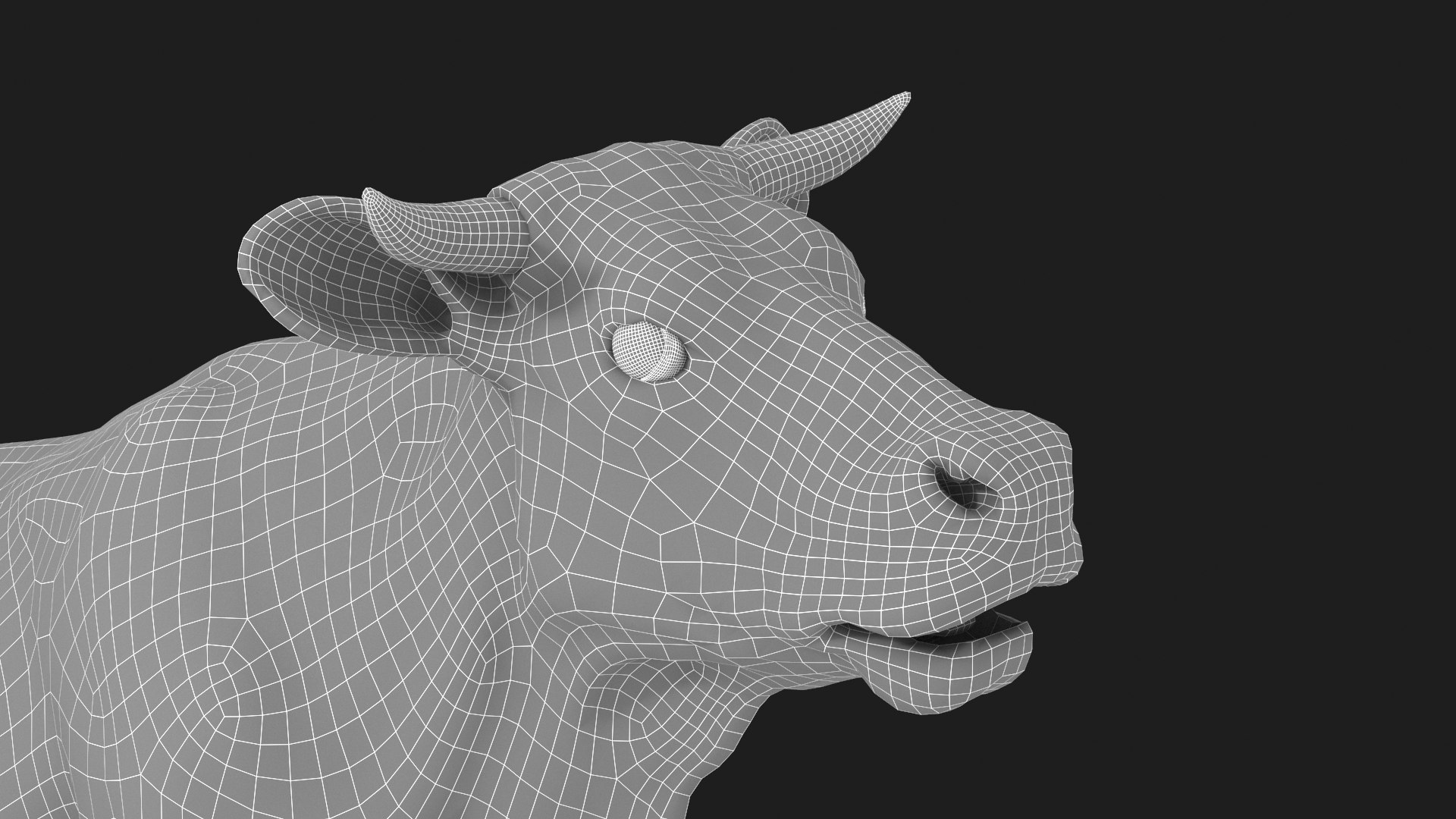 3D Cow Model - TurboSquid 2239142