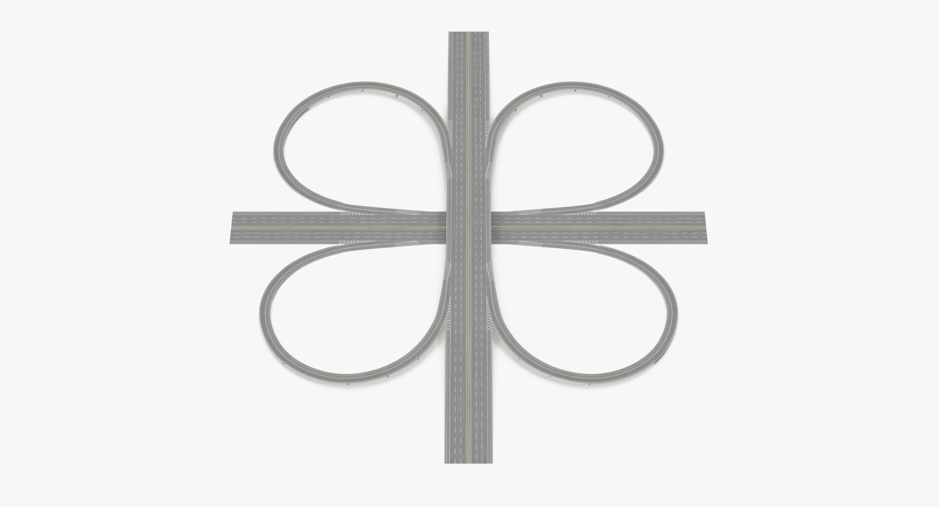 3D model cloverleaf highways https://p.turbosquid.com/ts-thumb/nE/lFlVlW/Jcirm33x/3_lane_cloverleaf_highway_002_thumbnail_0001/jpg/1545148055/1920x1080/fit_q87/a9dcfd6d5d5a8b0b3dd125536ae11ca76a42d542/3_lane_cloverleaf_highway_002_thumbnail_0001.jpg