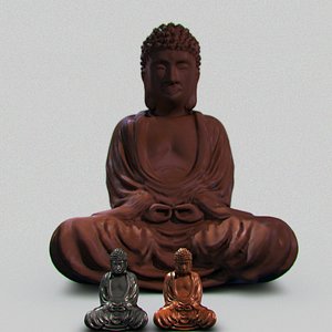 3ds max statue buddha