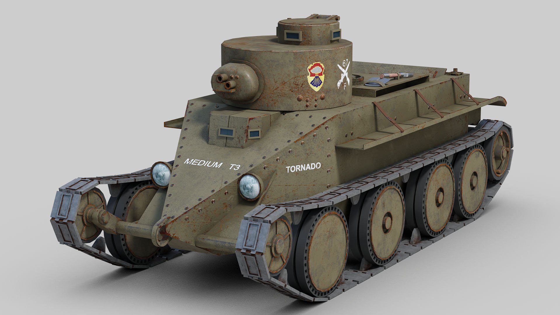 Christie T3 Medium Tank 3D - TurboSquid 2180485