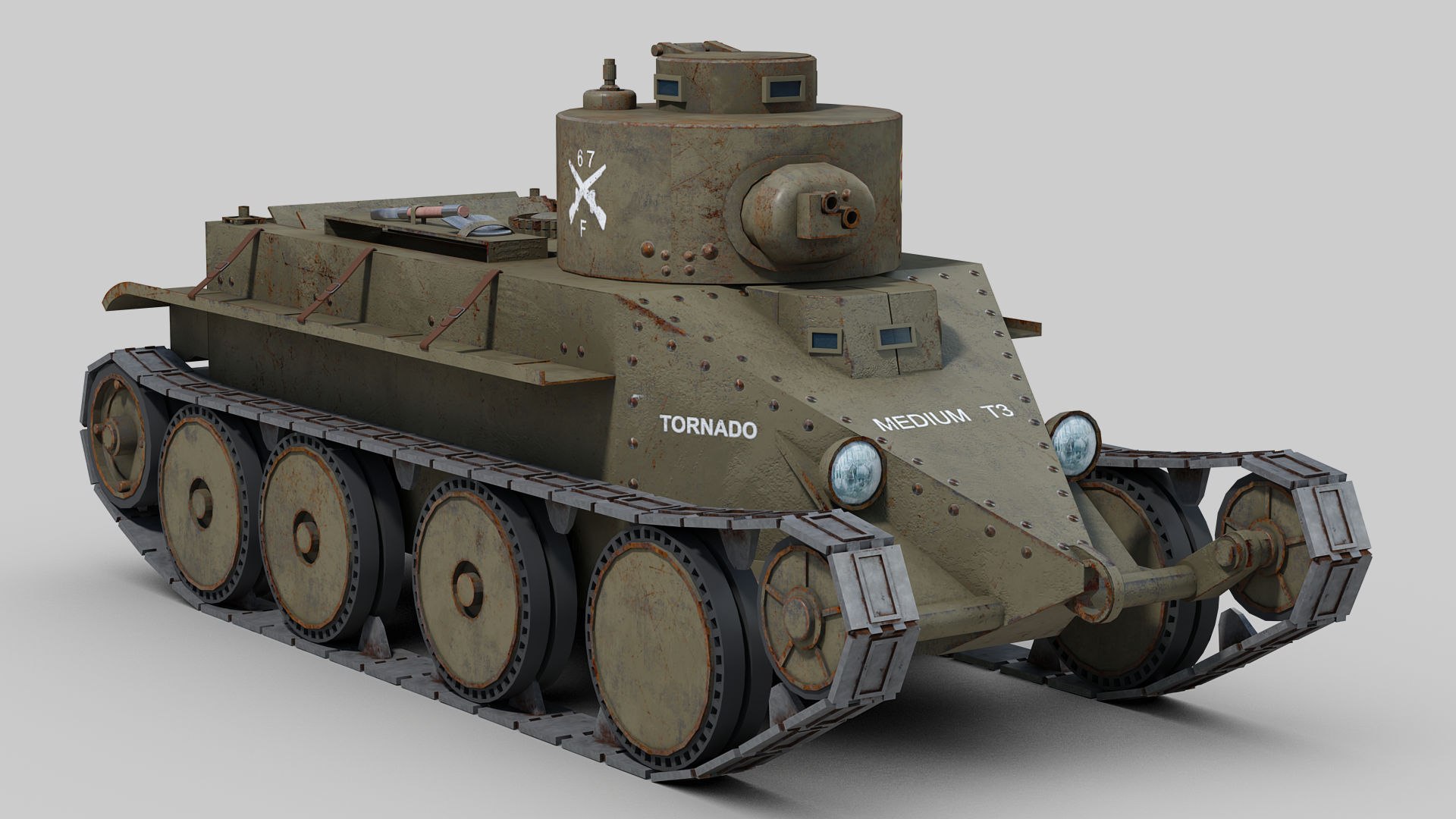 Christie T3 Medium Tank 3D - TurboSquid 2180485