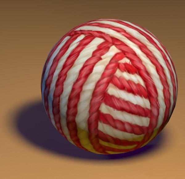 knitting tangle yarn crocheted 3d model