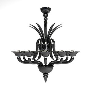 3d classical chandelier light model