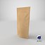3D stand pouch packaging model
