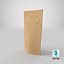 3D stand pouch packaging model