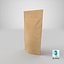 3D stand pouch packaging model