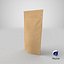 3D stand pouch packaging model