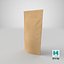3D stand pouch packaging model