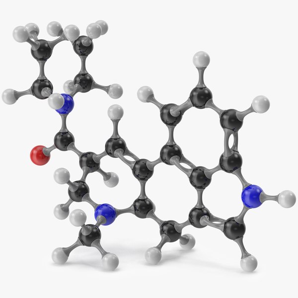 lsd molecular 3D model