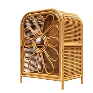 Wooden Side Table 3D model