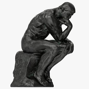 The Thinker Varnished Statue