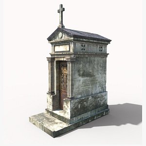 weathered mausoleum 3D model
