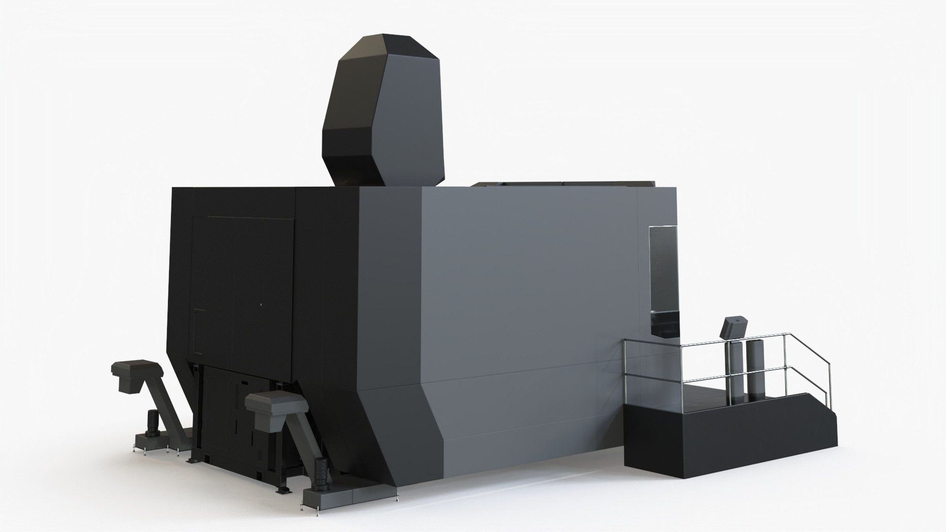 3D Industrial Gantry CNC Machine Model - TurboSquid 2287711