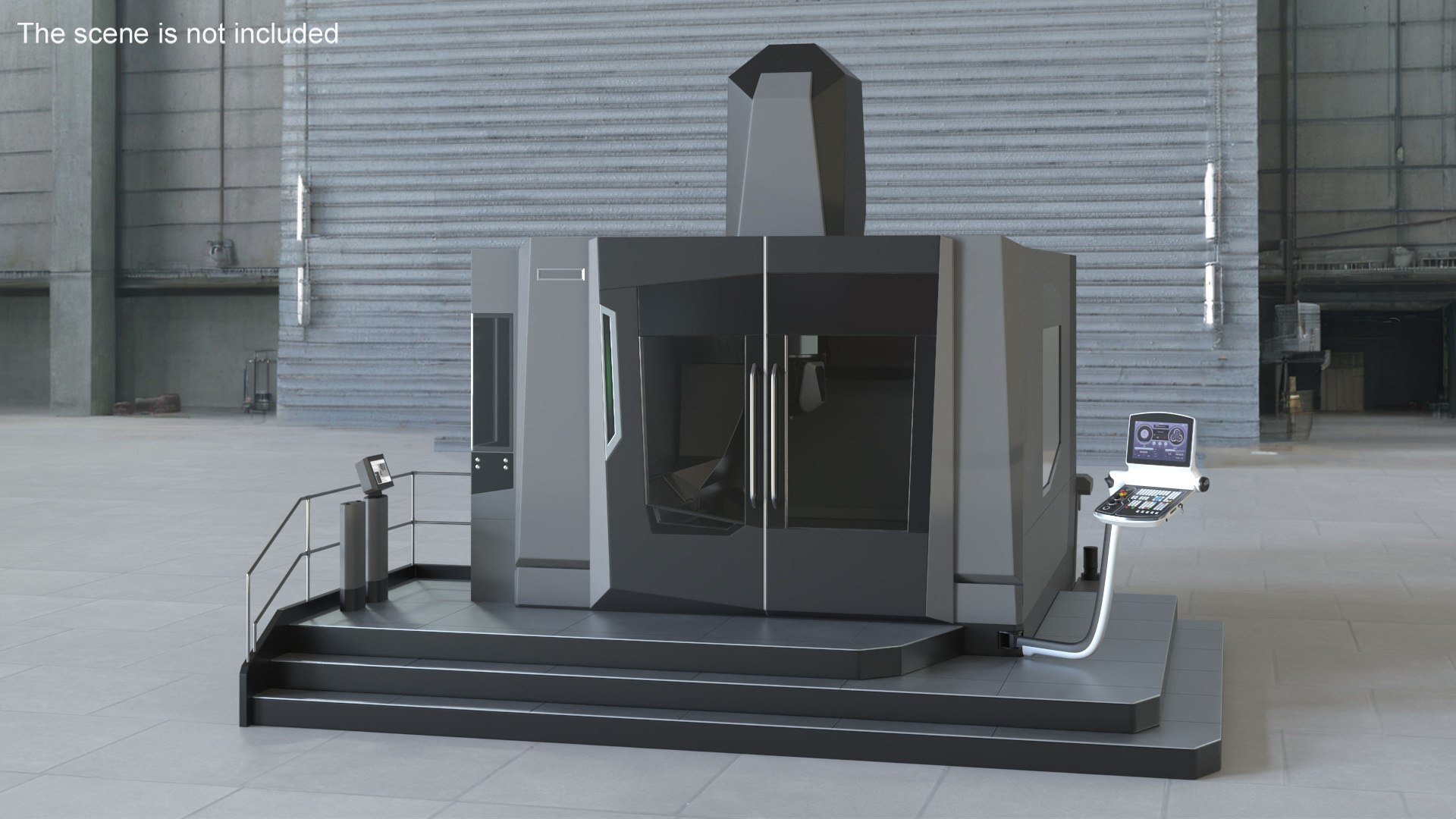 3D Industrial Gantry CNC Machine Model - TurboSquid 2287711