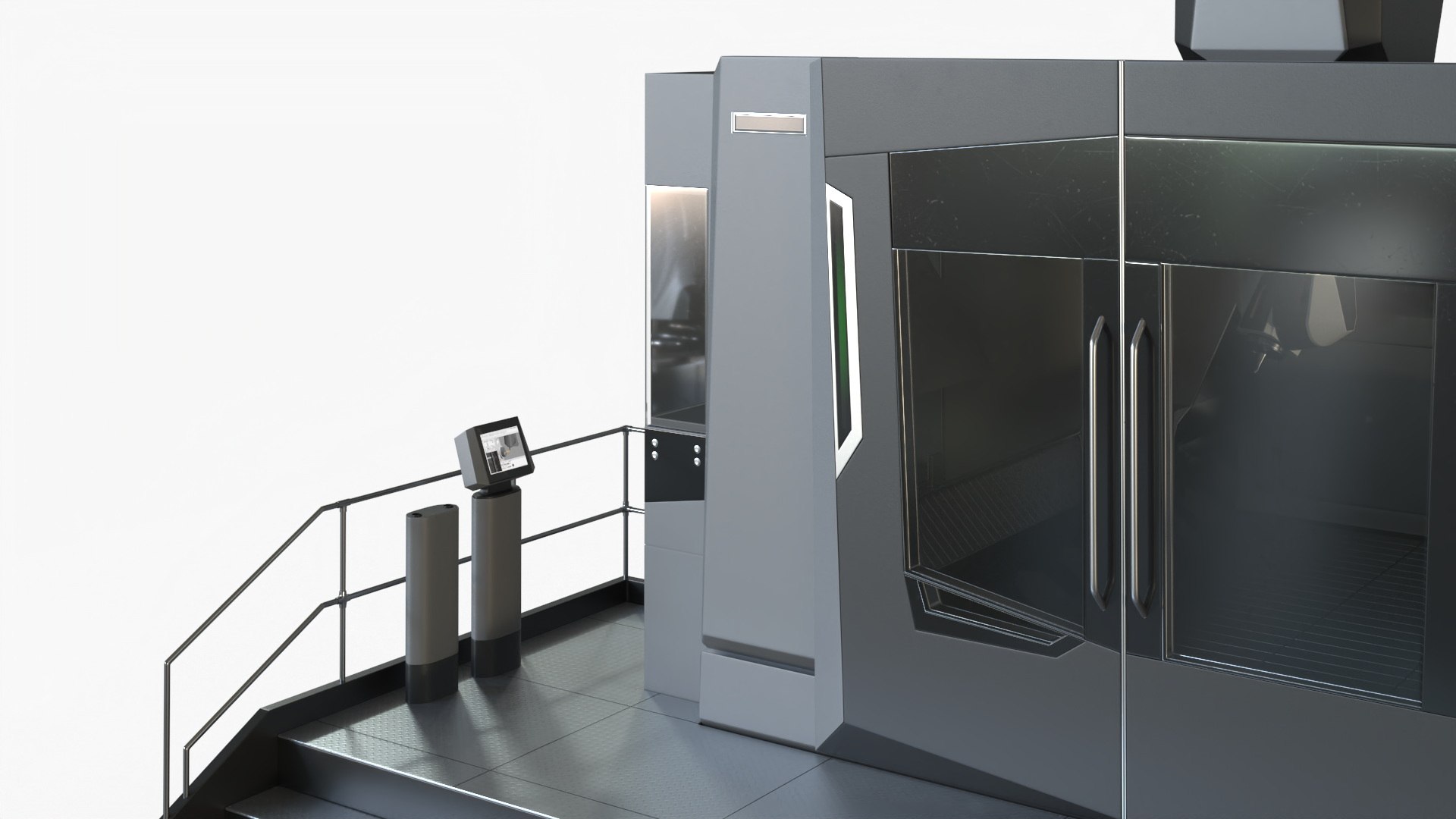 3D Industrial Gantry CNC Machine Model - TurboSquid 2287711
