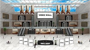 virtual lobby congress 3D model