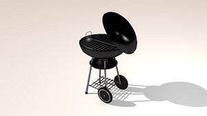 3D charcoal grill