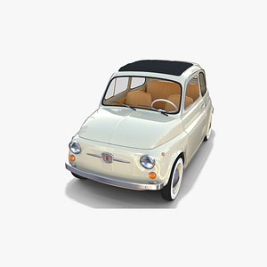 1960 fiat 500d 3d obj