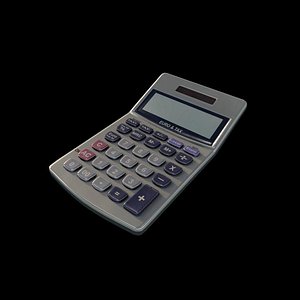 calculator 3d obj