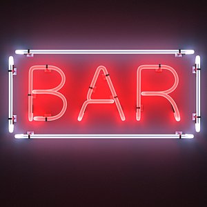 3ds neon sign bar