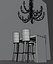 Bistro Rustic and Chandelier for Blender
