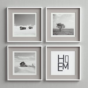 picture frames set 3D model