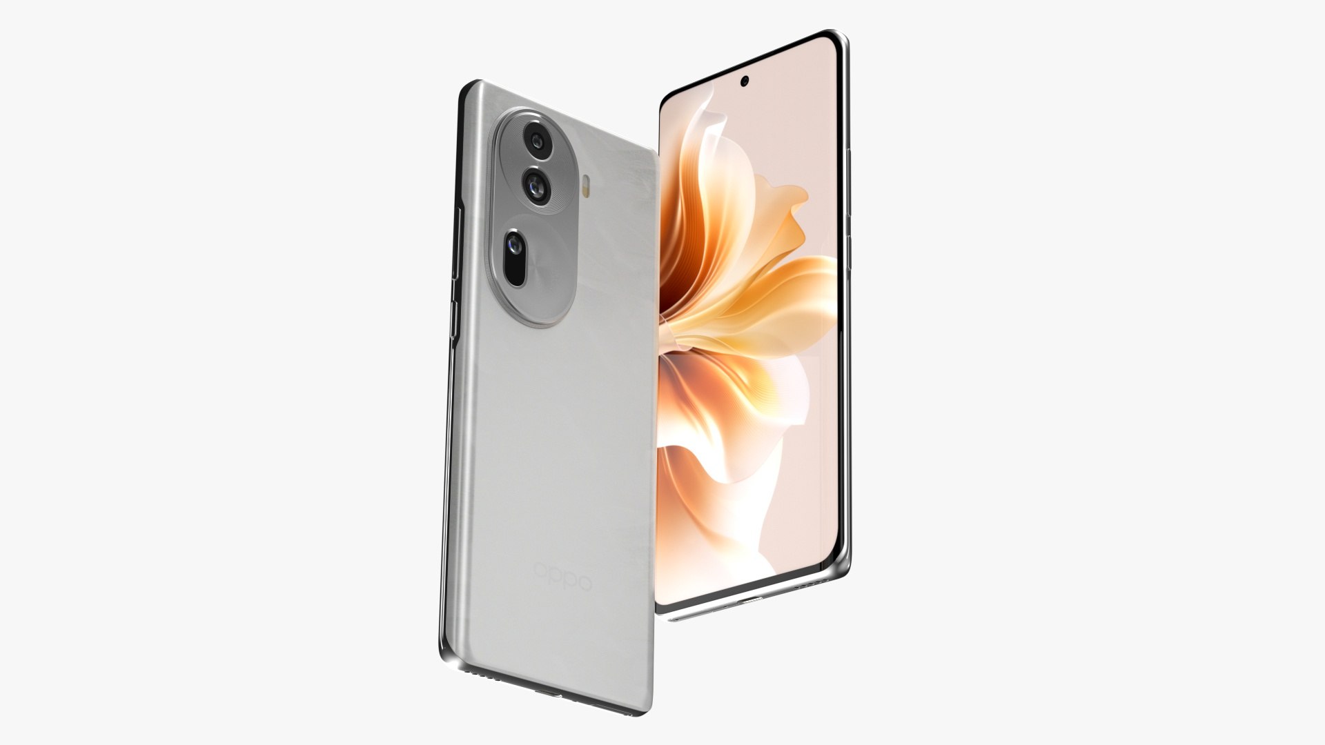 3D Model OPPO Reno 11 White - TurboSquid 2157320