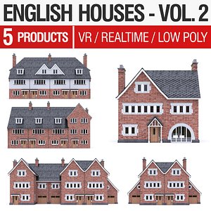 3D english brick - houses
