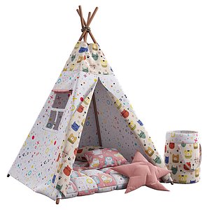 3D children wigwam model