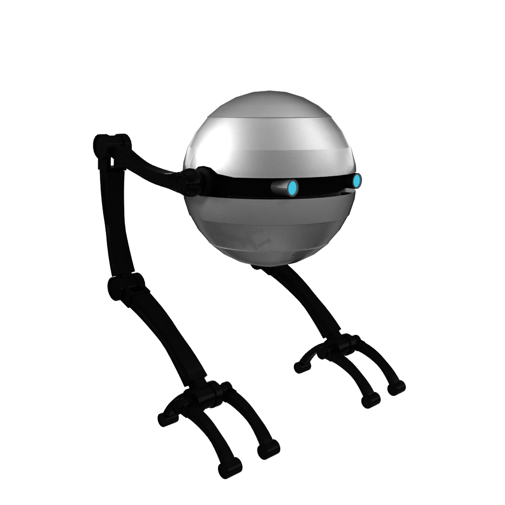 3D Ball shaped Robot Model TurboSquid 1170429