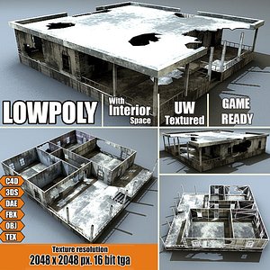 3d house interior building model