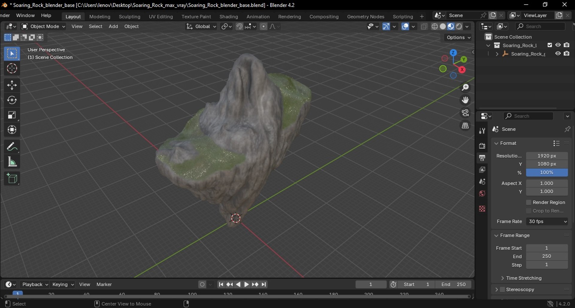 Soaring Rock 3D Model - TurboSquid 2413148
