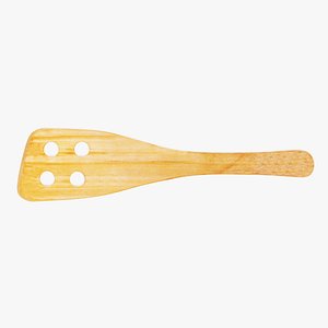 wooden spatula 3D model